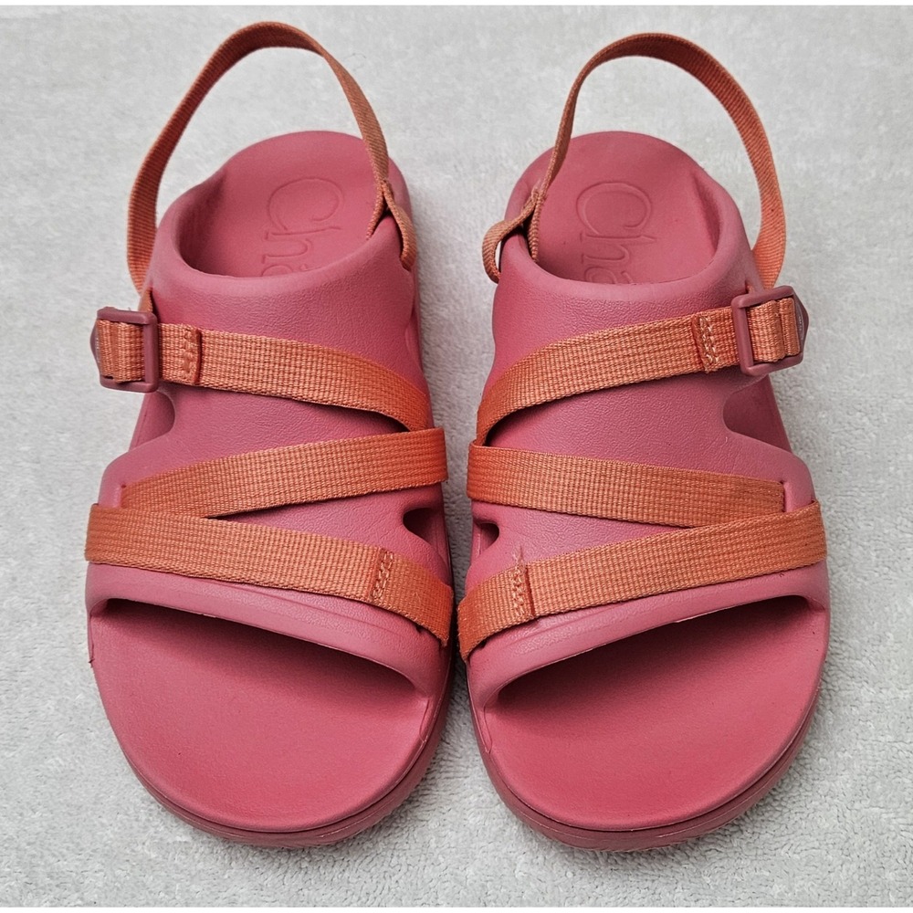 Chaco Chillos Sport Pink‎ Big Kids Girl's Sandals Size 6 Ankle Strap